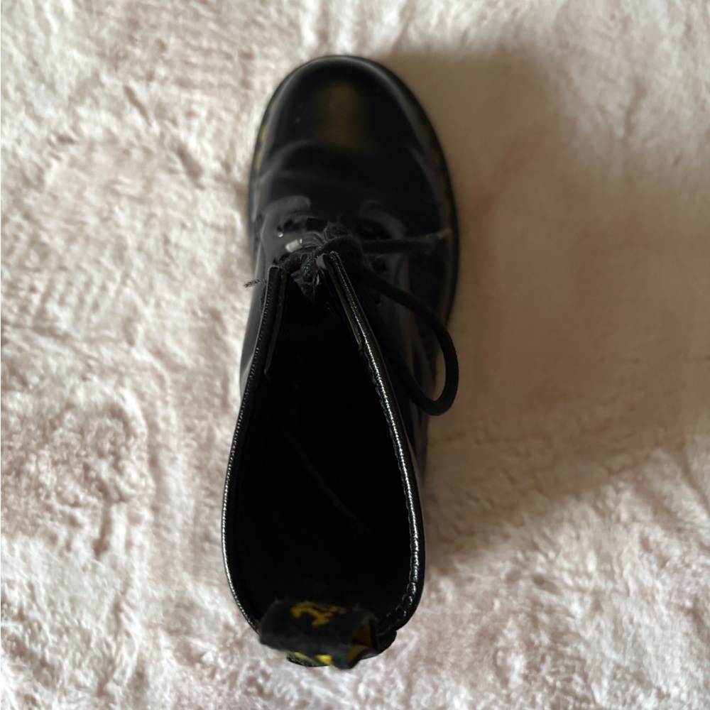 Dr Martens Black Smooth Lace Up Boots Size 7 - Picture 15 of 16